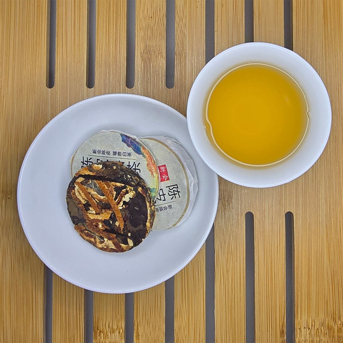 Gongmei (Tribute Eyebrow) Aged White Tea with Tangerine Peel - Great Tea!