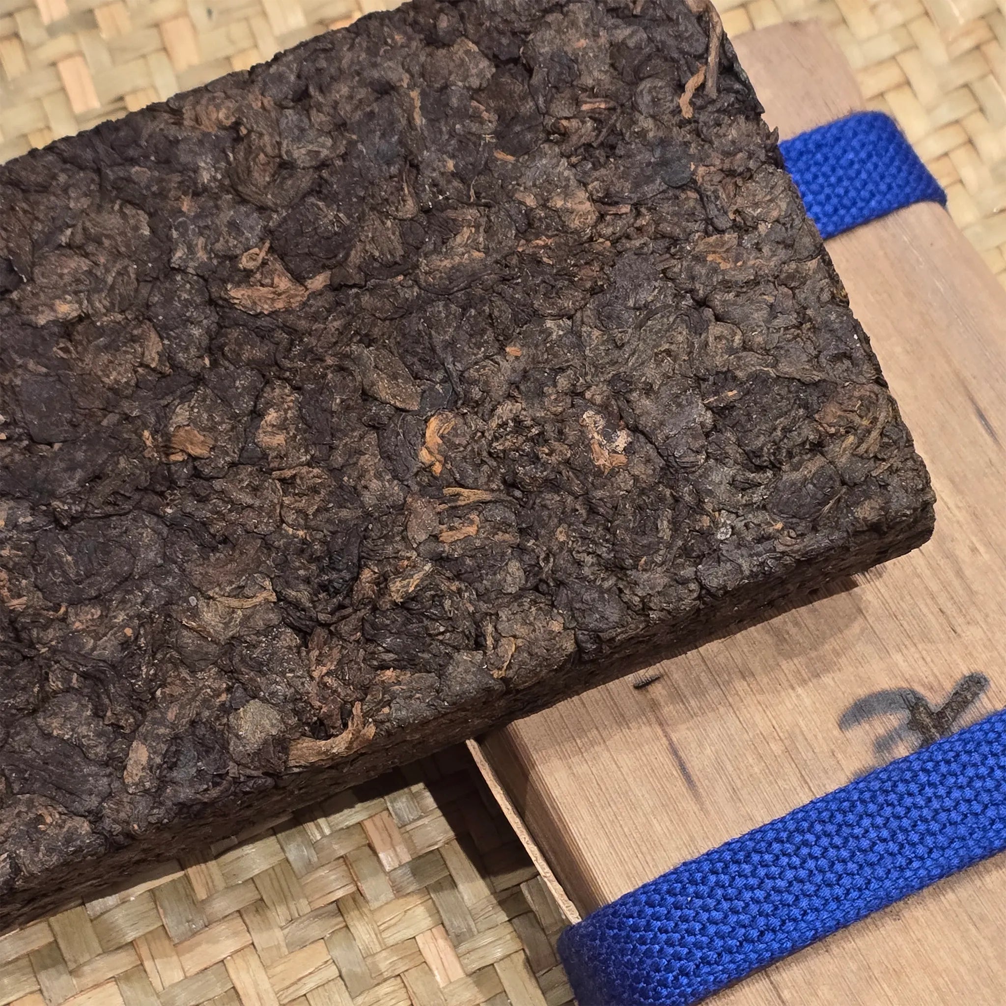10 Years Aged Bamboo Leaf Wrapped Puer Tea Brick, 250g - Great Tea!