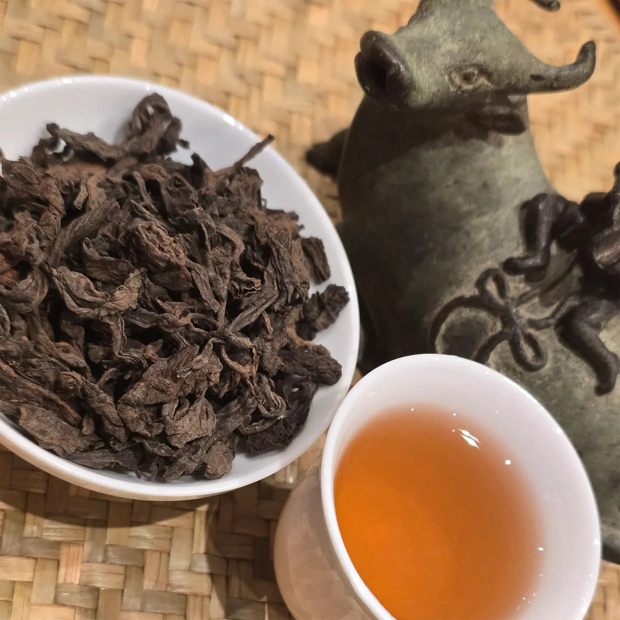 Fine and rare 2010 Zhang Xiang Gushu Shucha Tea