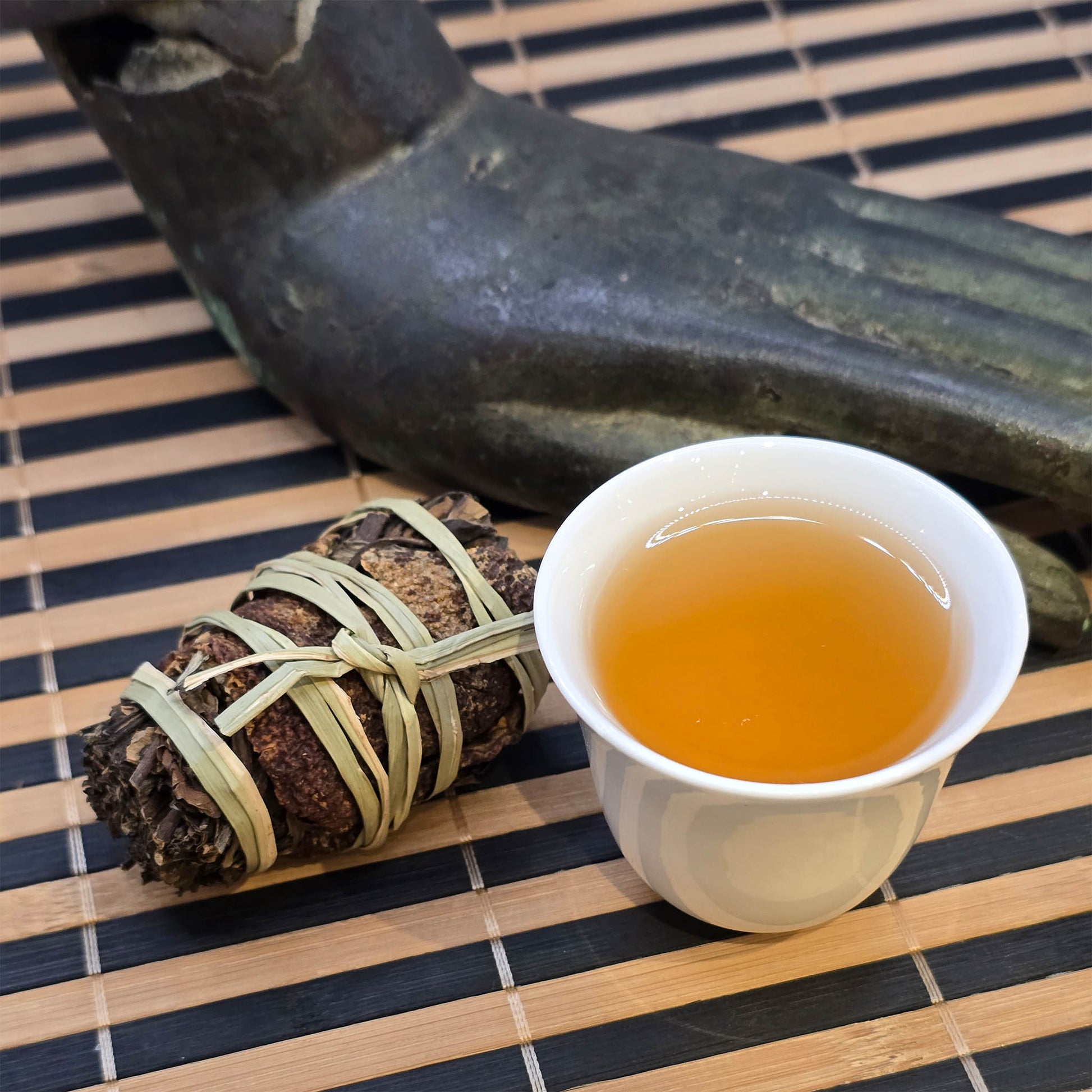 Year-Old “Three Treasures”, Shou Mei White Tea with Peel