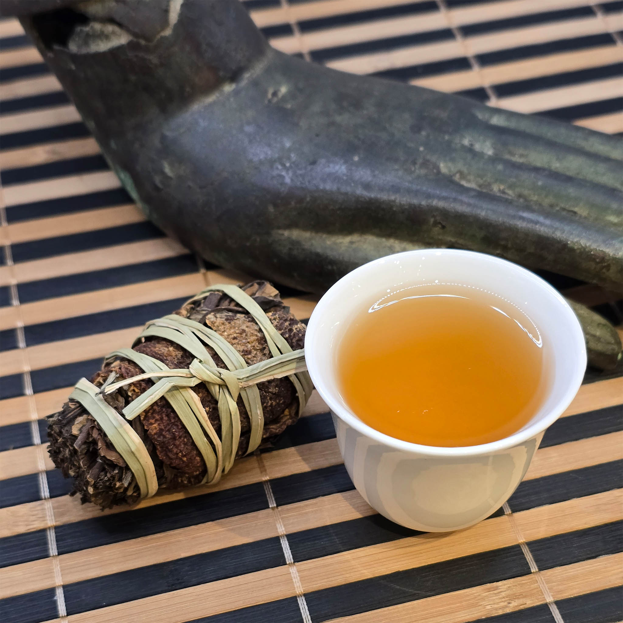 Year-Old “Three Treasures”, Shou Mei White Tea with Peel