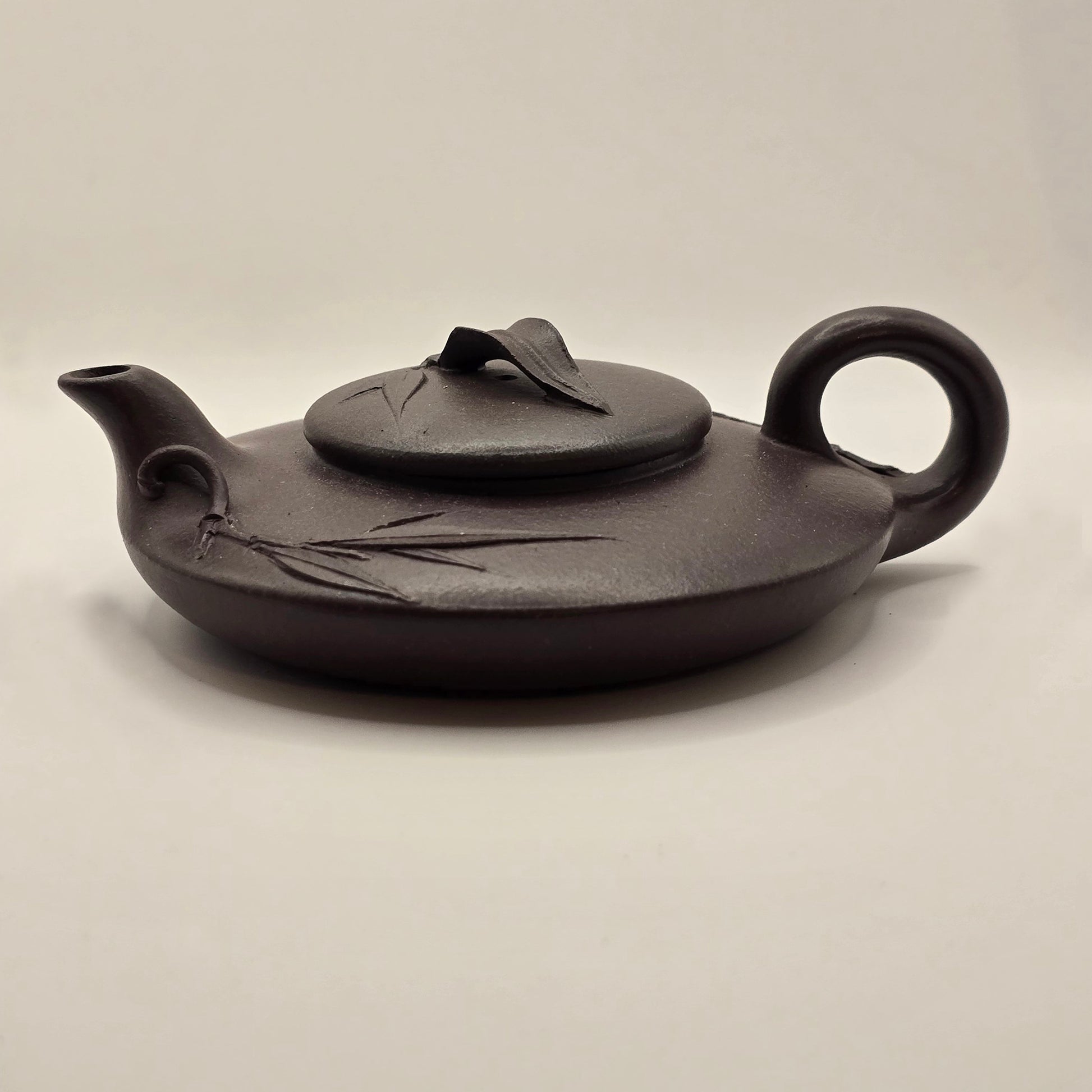 Bamboo Relief Design Zisha Clay Teapot, 150ml from China