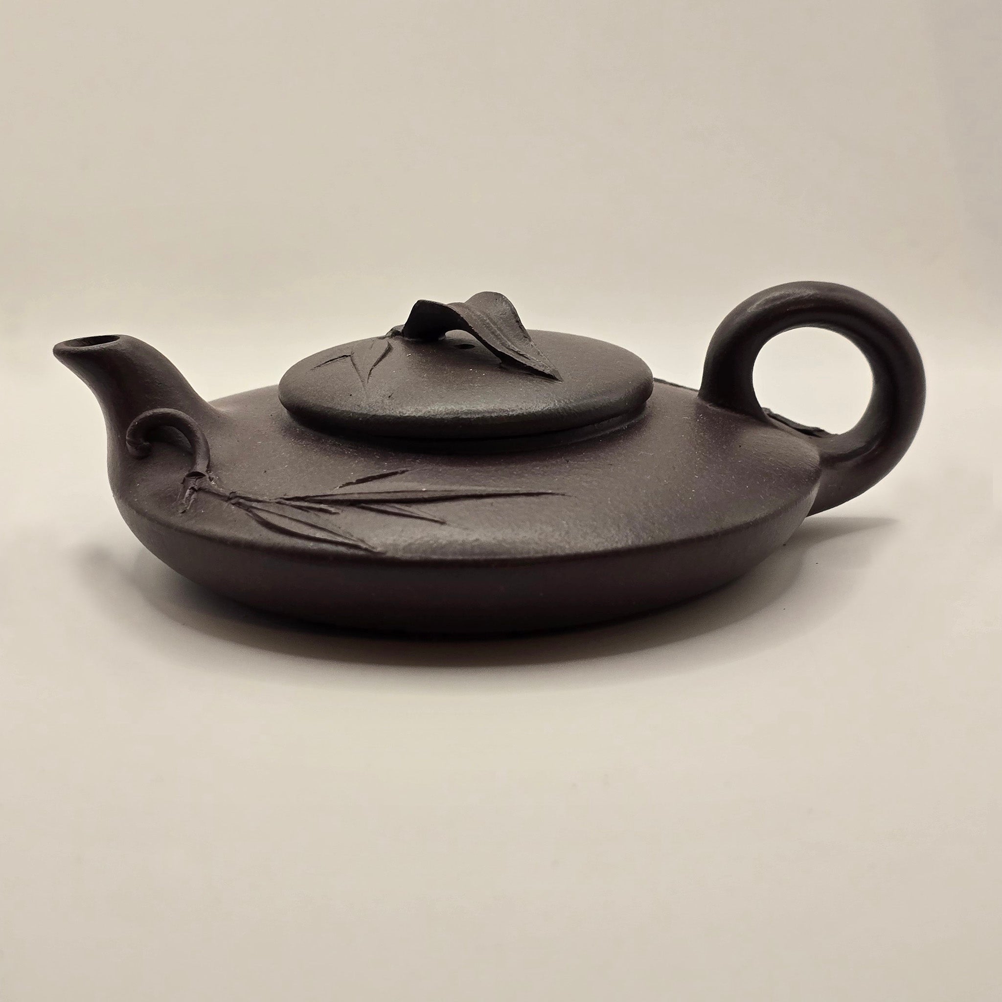 Bamboo Relief Design Zisha Clay Teapot, 150ml from China