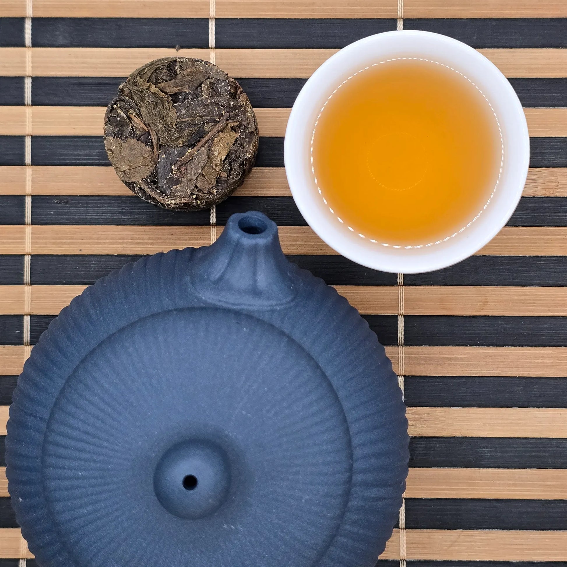 Traditional compressed tea, 2019, Gao Ma Ming Zhu Jin Hua Hei Cha (8g Mini Tuan Cha)