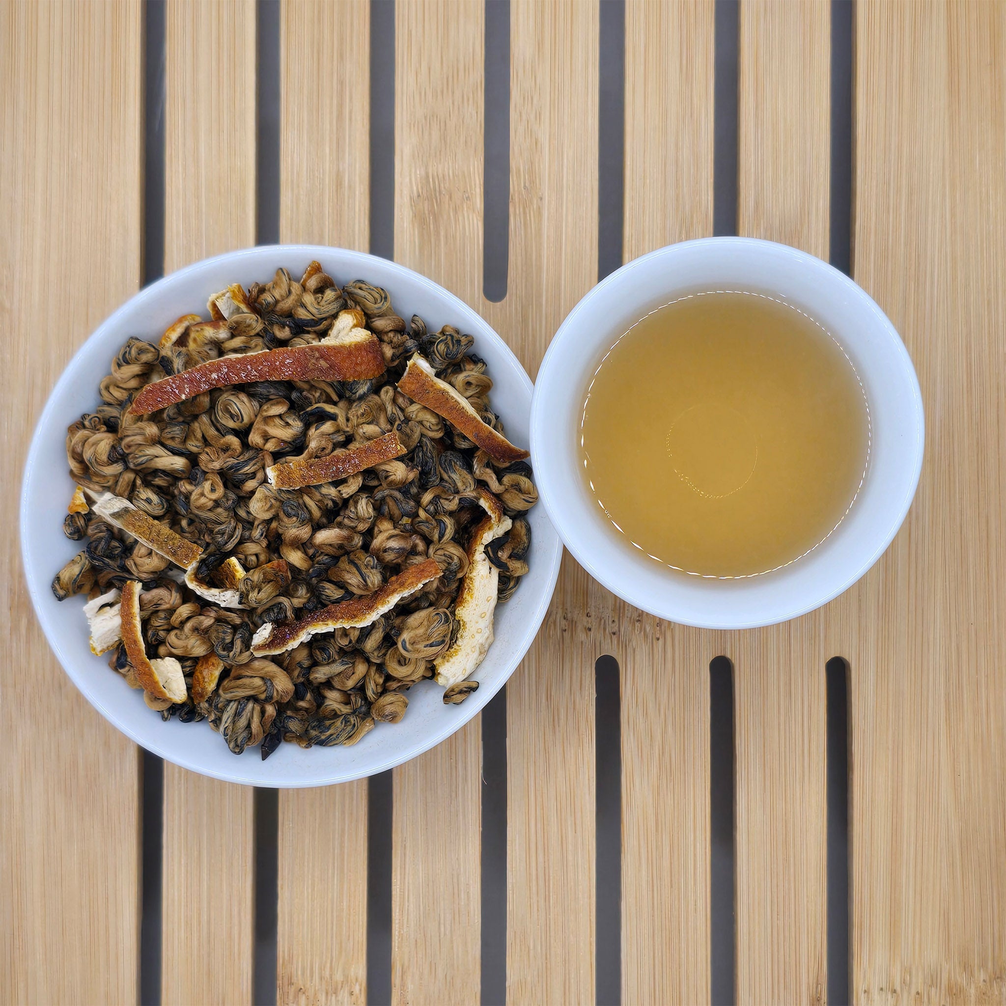 Golden Spiral Dianhong Black Tea with Tangerine Peel - Great Tea!