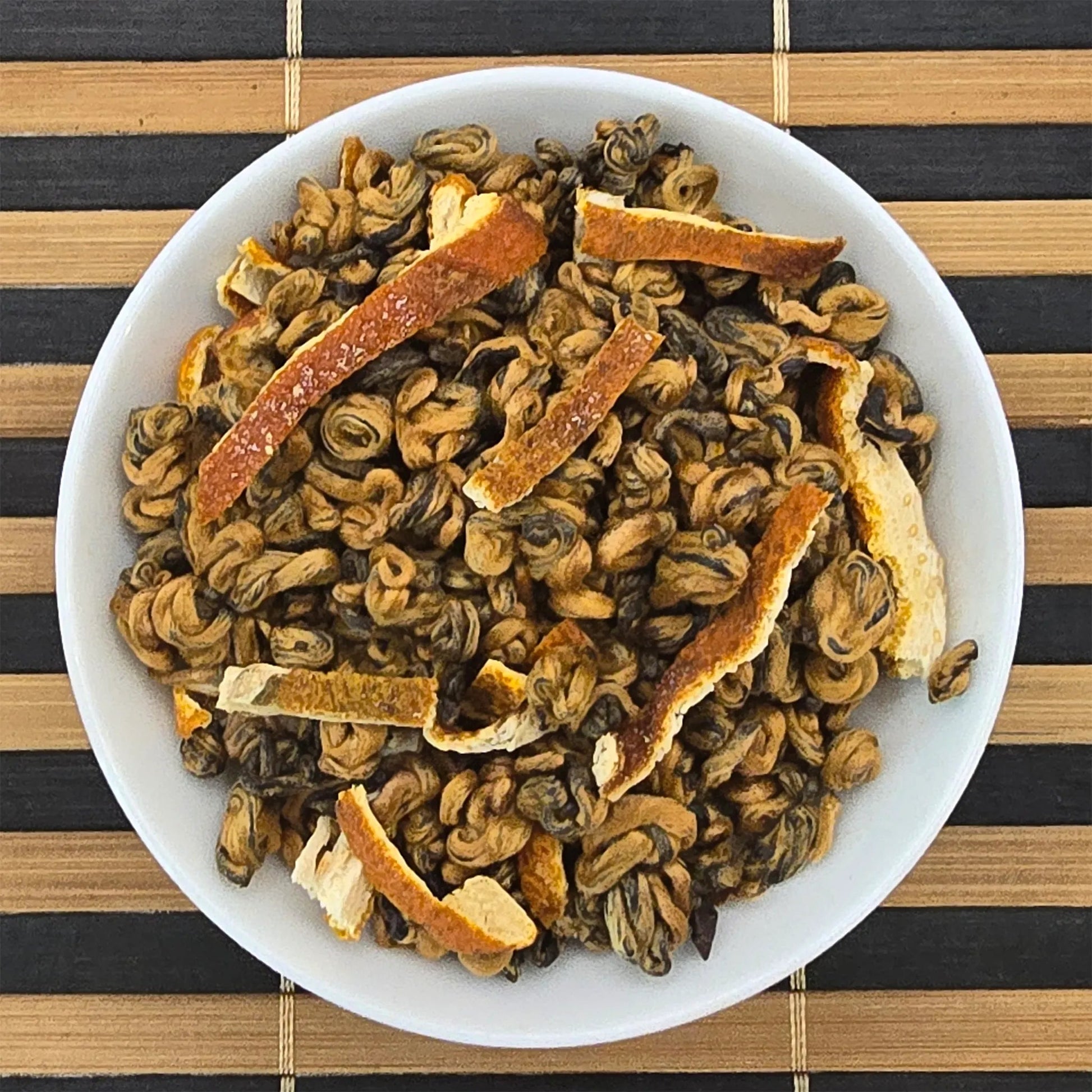 Golden Spiral Dianhong Black Tea with Tangerine Peel - Great Tea!