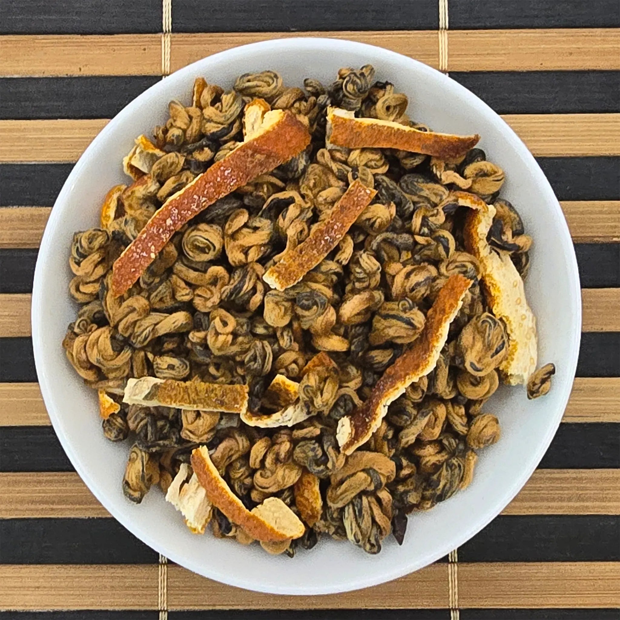 Golden Spiral Dianhong Black Tea with Tangerine Peel - Great Tea!