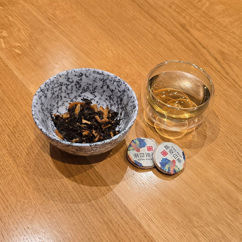 Gongmei (Tribute Eyebrow) Aged White Tea with Tangerine Peel - Great Tea!