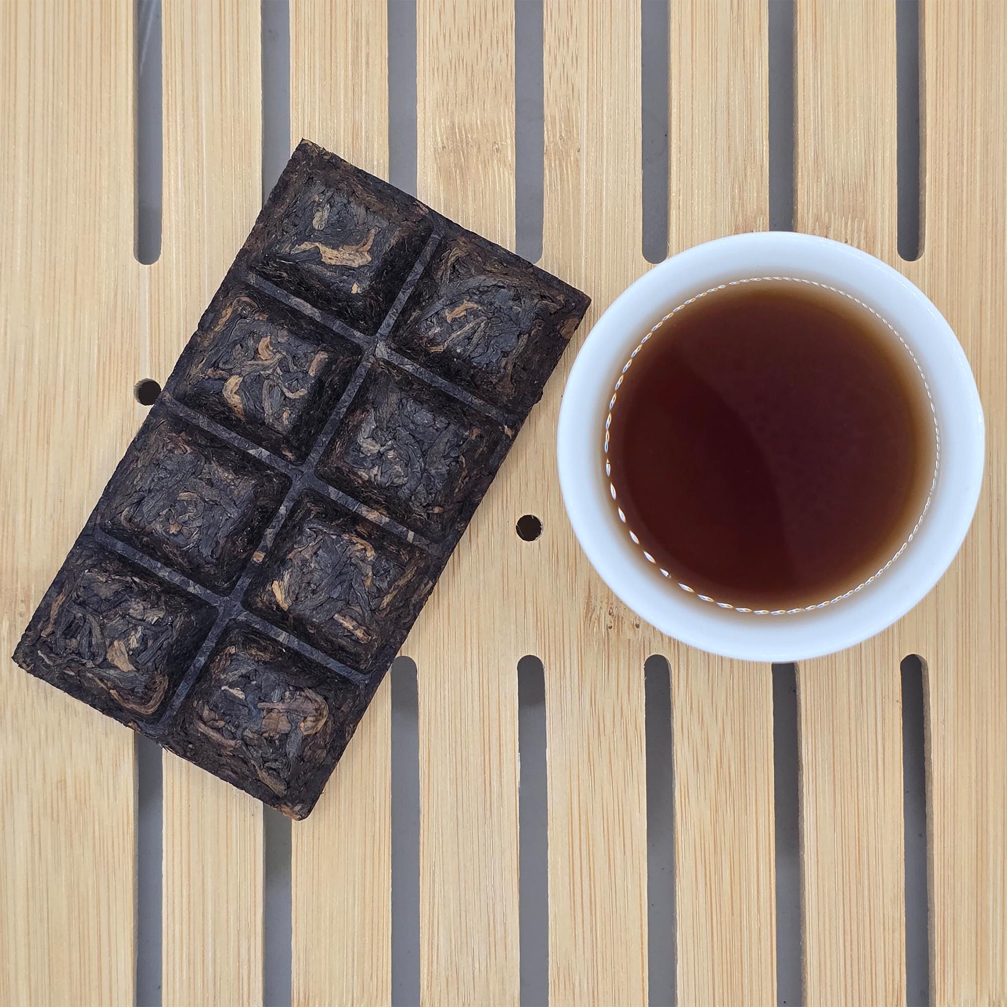 2015, Premium Aged Palace Shu Puer Tea, 50g Brick