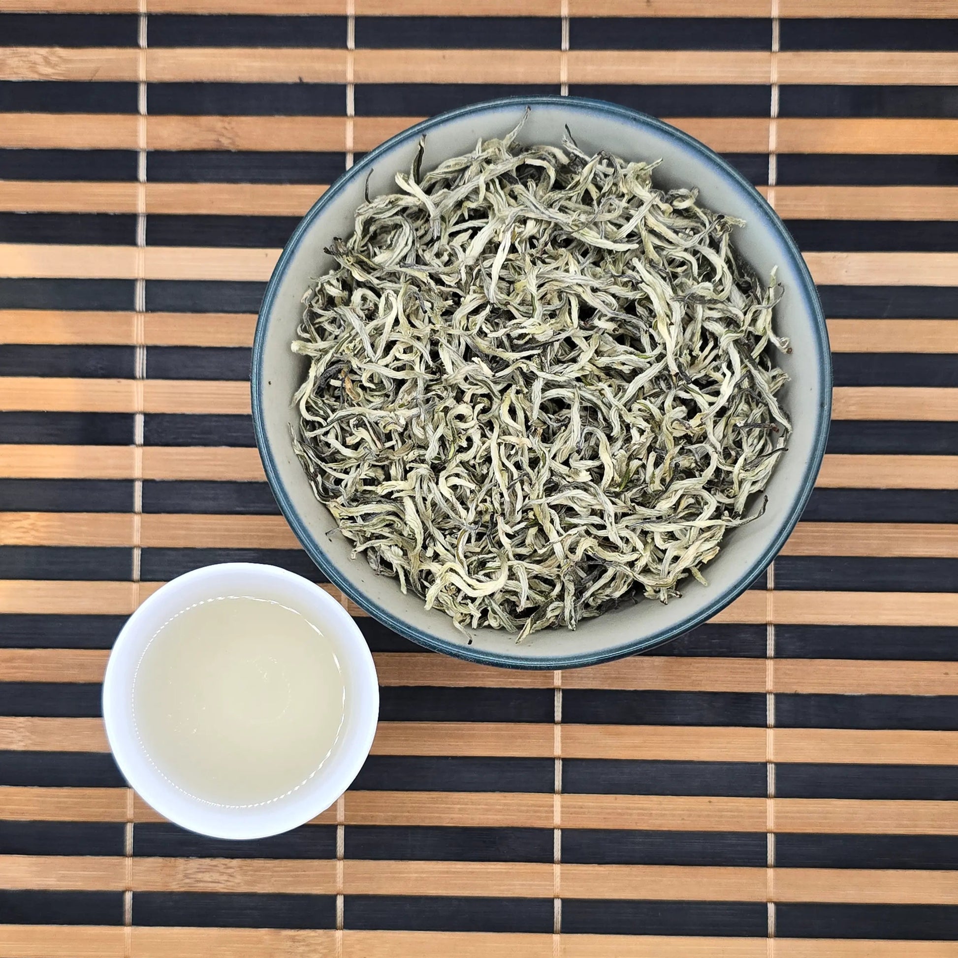 Premium Yunnan Pure Bud Pekoe “Silver Silk” Twisted Loose Green Tea - Great Tea!