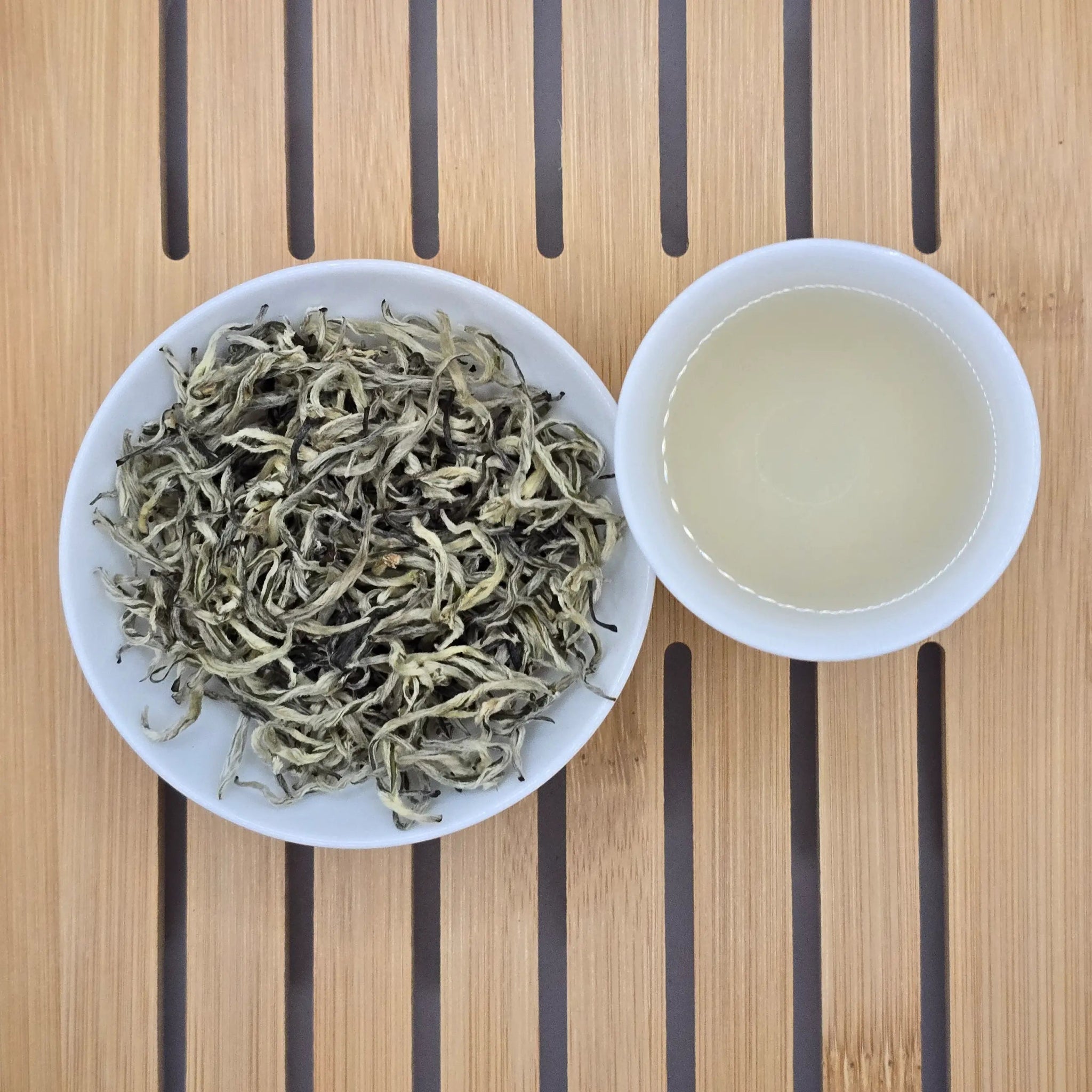 Premium Yunnan Pure Bud Pekoe “Silver Silk” Twisted Loose Green Tea - Great Tea!