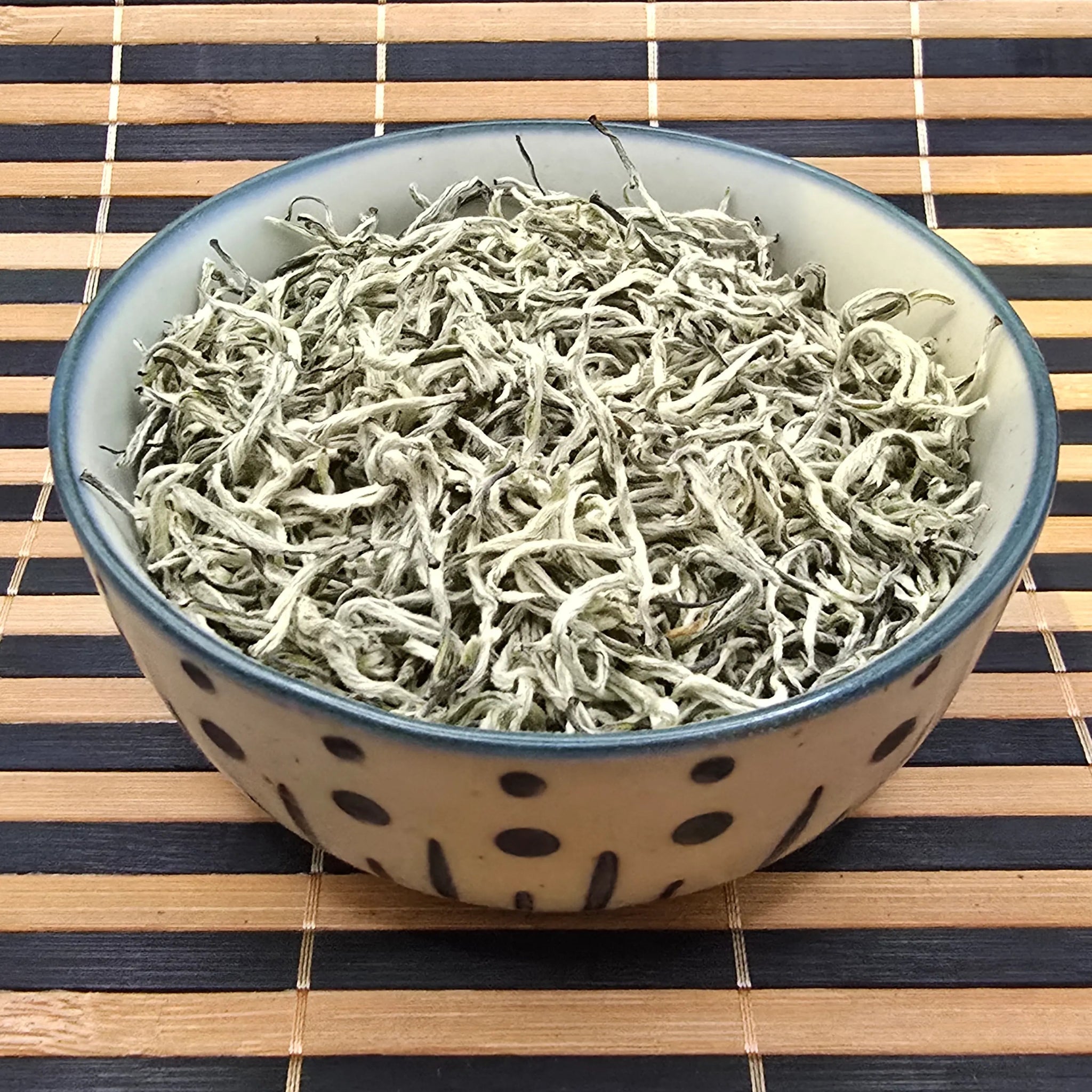 Premium Yunnan Pure Bud Pekoe “Silver Silk” Twisted Loose Green Tea - Great Tea!
