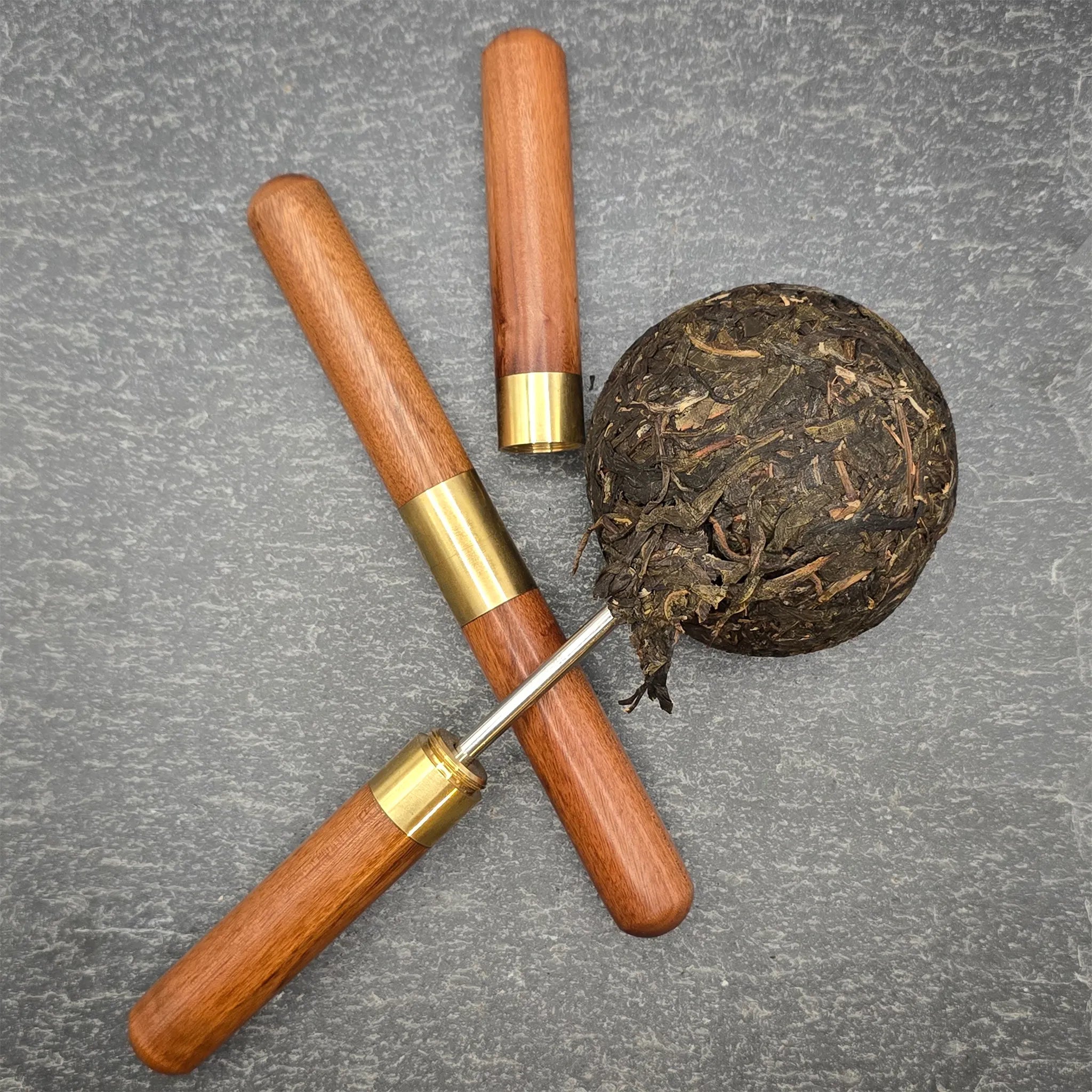 Puer Tea Needle with rosewood handle